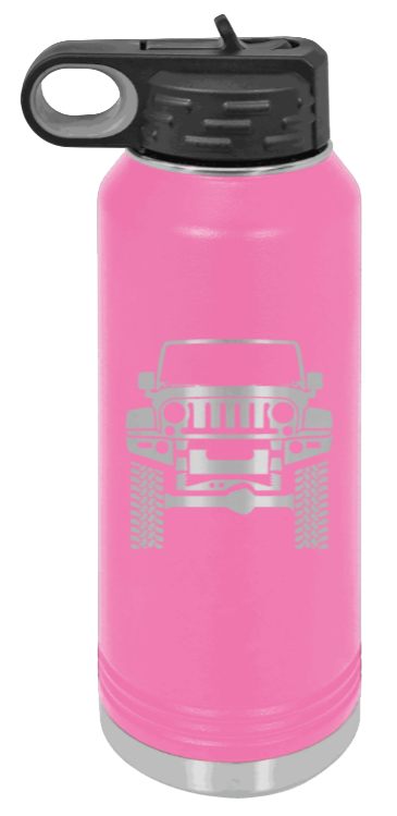 JL - 32oz Water Bottle Laser Engraved- Pink