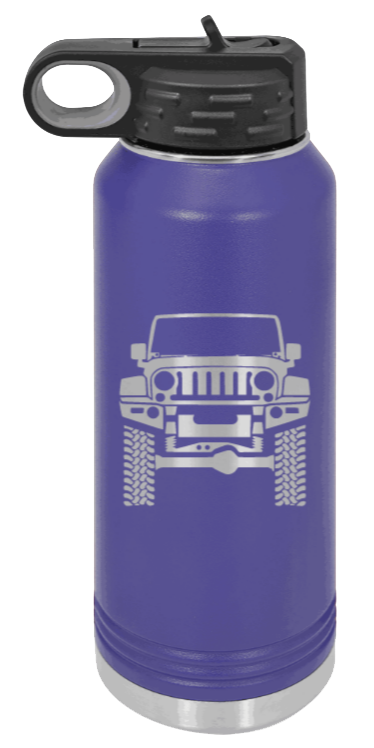 JL - 32oz Water Bottle Laser Engraved- Purple