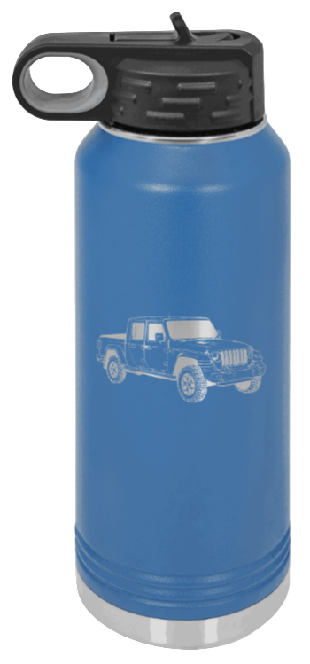 Gladiator - 32oz Water Bottle Laser Engraved- Royal Blue