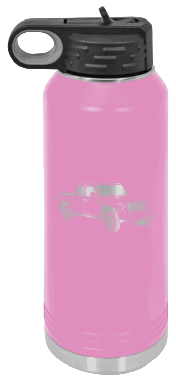 Gladiator - 32oz Water Bottle Laser Engraved- Light Purple