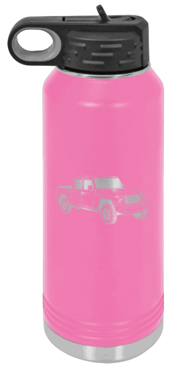 Gladiator - 32oz Water Bottle Laser Engraved- Pink