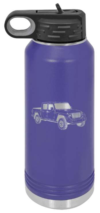 Gladiator - 32oz Water Bottle Laser Engraved- Purple