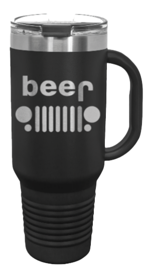 Beer Jeep  40oz Handled Mug Laser Engraved