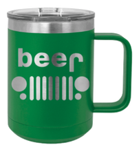 Load image into Gallery viewer, Beer Jeep Laser Engraved Mug (Etched)
