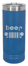 Load image into Gallery viewer, Beer Jeep Laser Engraved Skinny Tumbler (Etched)
