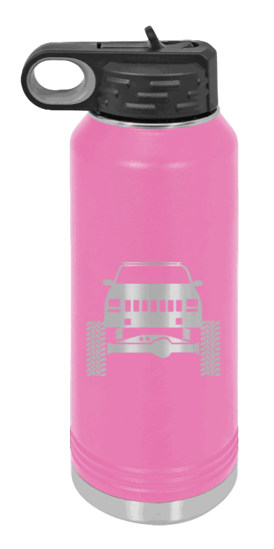Jeep Cherokee - 32oz Water Bottle Laser Engraved- Pink