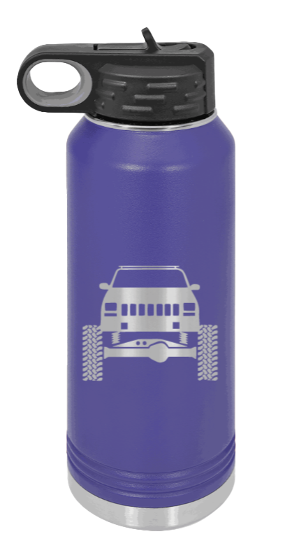 Jeep Cherokee - 32oz Water Bottle Laser Engraved- Purple