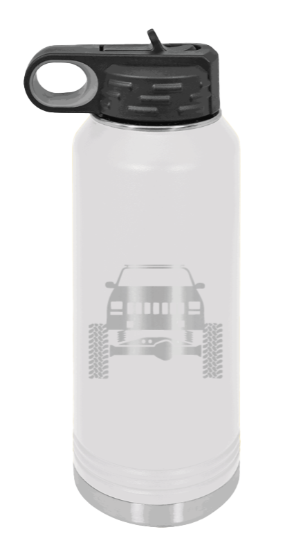 Jeep Cherokee - 32oz Water Bottle Laser Engraved- White