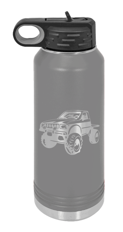 Toyota - 32oz Water Bottle Laser Engraved- Dark Grey