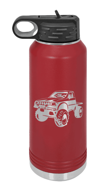 Toyota - 32oz Water Bottle Laser Engraved- Maroon