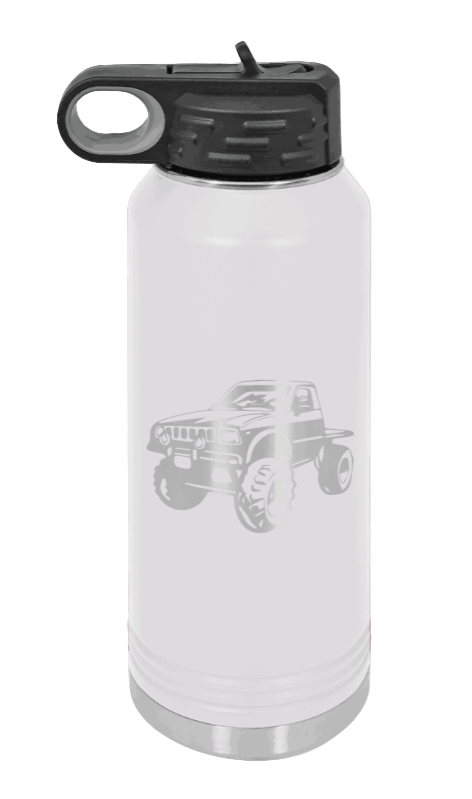 Toyota - 32oz Water Bottle Laser Engraved- White
