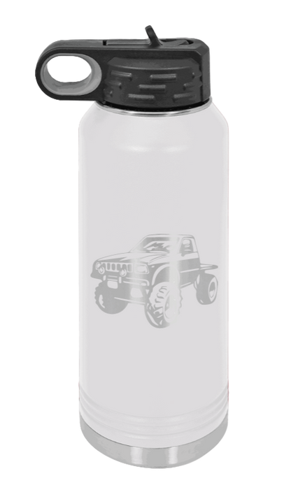 Toyota - 32oz Water Bottle Laser Engraved- White