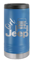 Load image into Gallery viewer, Girl Jeep CJ Laser Engraved Slim Can Insulated Koosie
