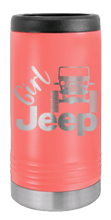 Load image into Gallery viewer, Girl Jeep CJ Laser Engraved Slim Can Insulated Koosie
