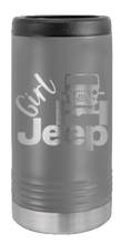 Load image into Gallery viewer, Girl Jeep CJ Laser Engraved Slim Can Insulated Koosie
