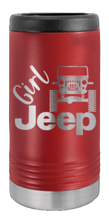 Load image into Gallery viewer, Girl Jeep CJ Laser Engraved Slim Can Insulated Koosie
