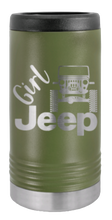 Load image into Gallery viewer, Girl Jeep CJ Laser Engraved Slim Can Insulated Koosie
