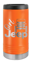 Load image into Gallery viewer, Girl Jeep CJ Laser Engraved Slim Can Insulated Koosie
