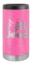 Load image into Gallery viewer, Girl Jeep CJ Laser Engraved Slim Can Insulated Koosie
