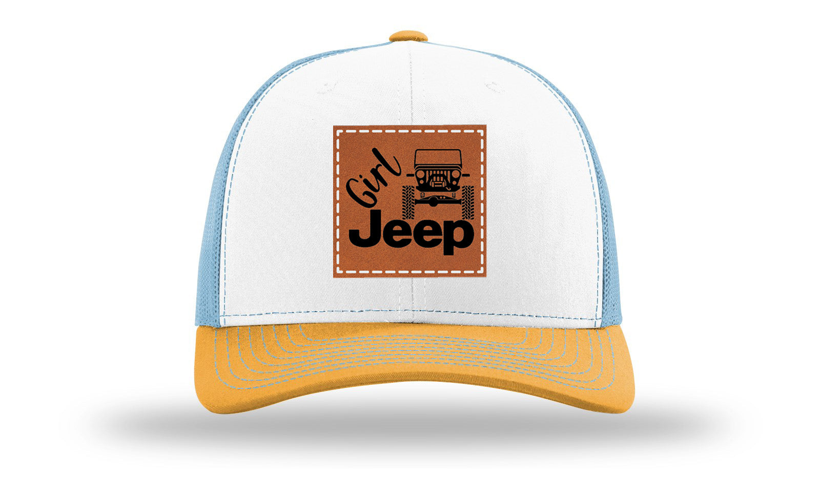 White / Columbia Blue / Yellow