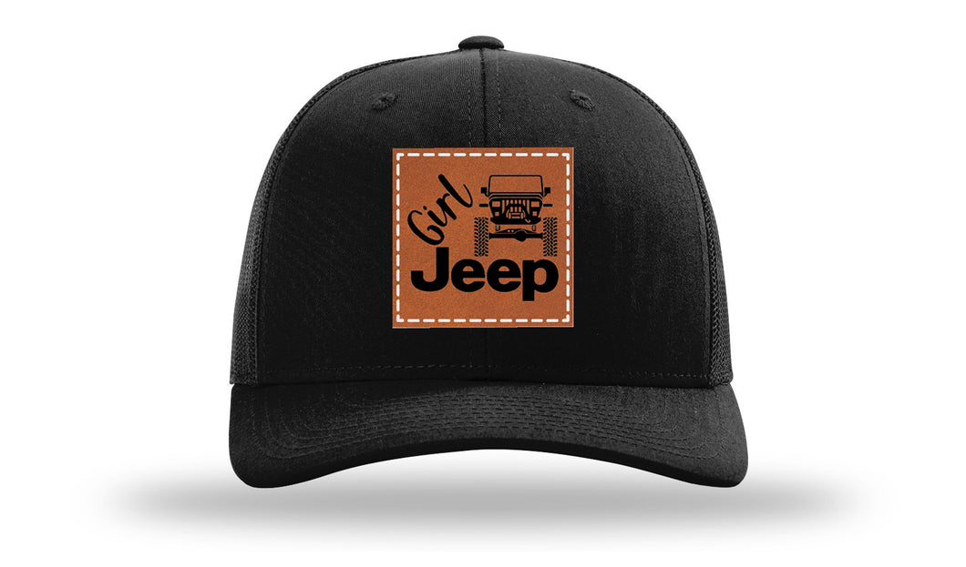 Girl Jeep YJ Leather Patch Richardson 112 Hat