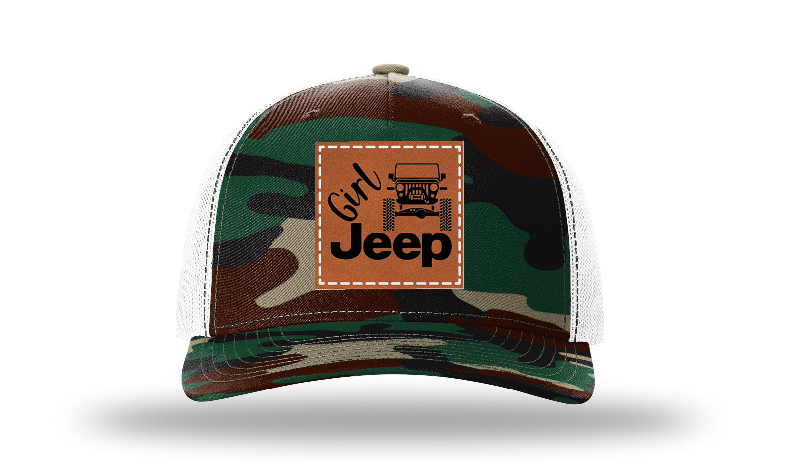 Green Camo / White