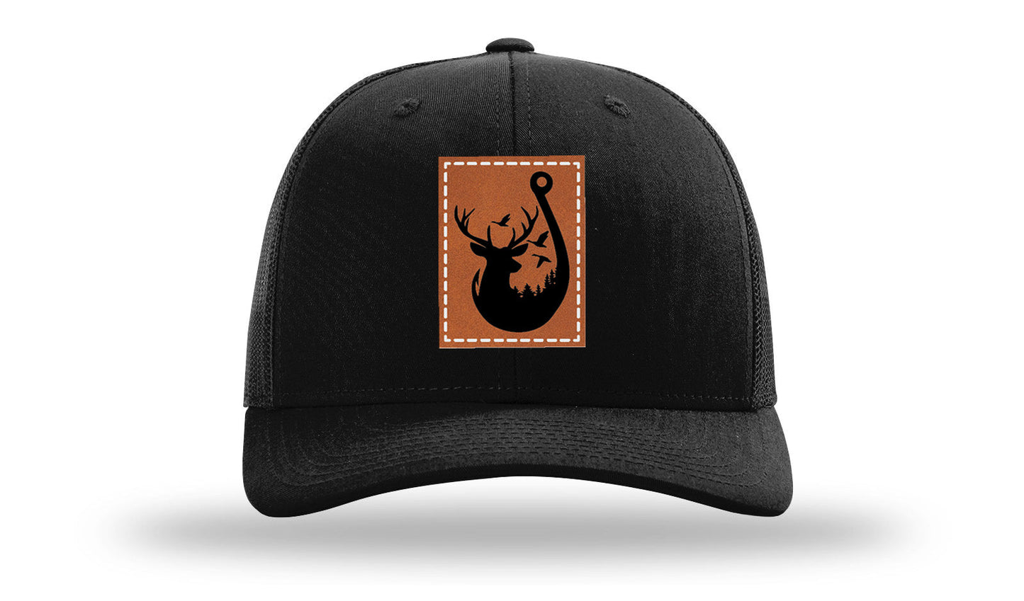 Ducks and Bucks Leather Patch Richardson 112 Hat