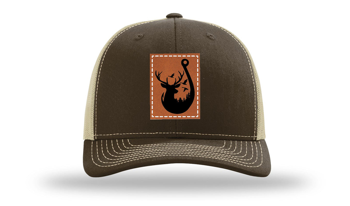 Ducks and Bucks Leather Patch Richardson 112 Hat