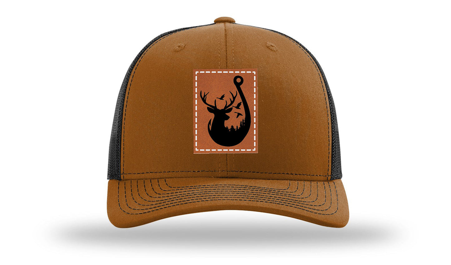 Ducks and Bucks Leather Patch Richardson 112 Hat