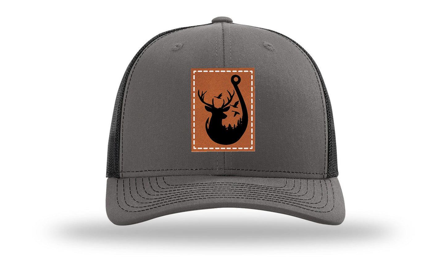 Ducks and Bucks Leather Patch Richardson 112 Hat