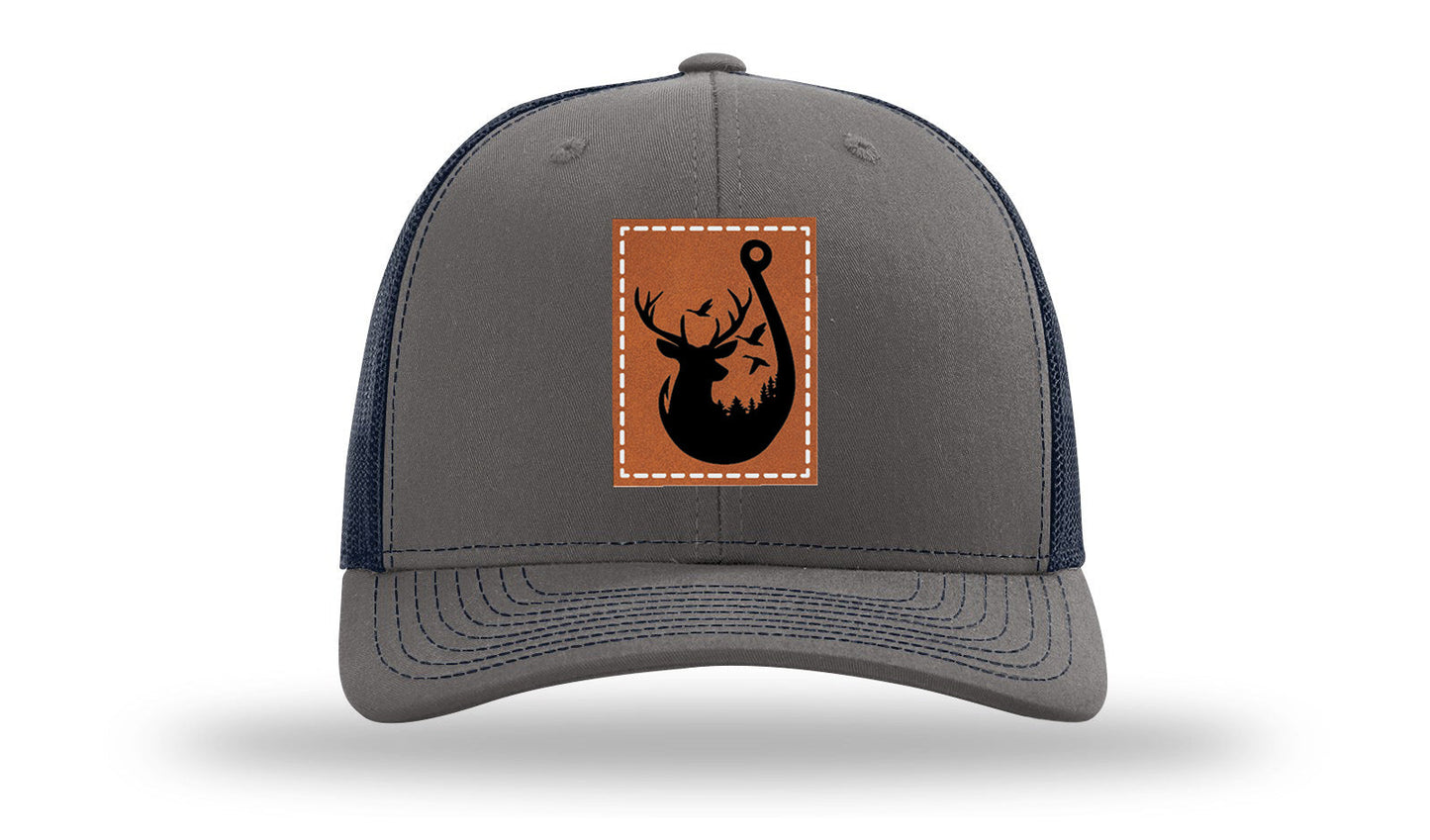 Ducks and Bucks Leather Patch Richardson 112 Hat