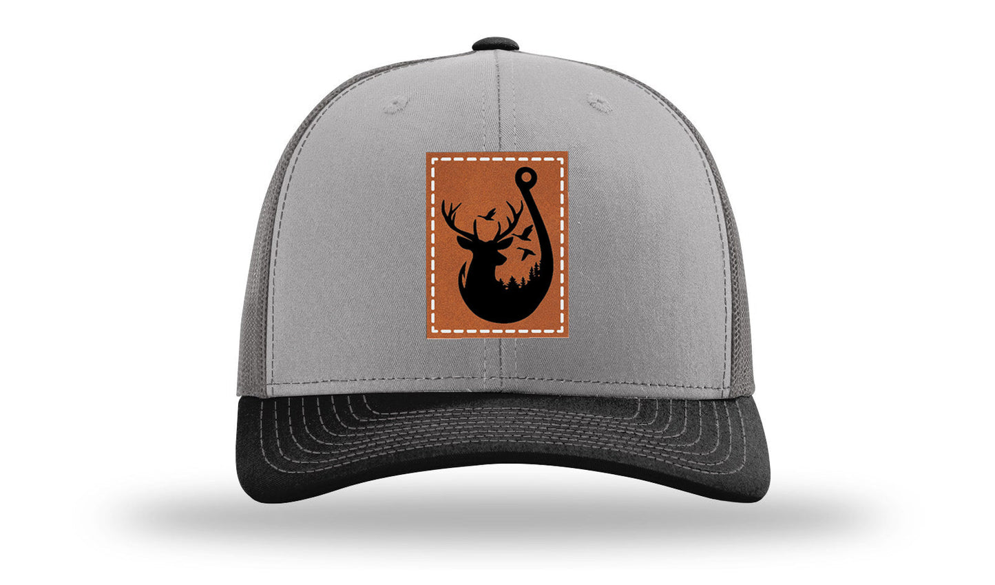 Ducks and Bucks Leather Patch Richardson 112 Hat