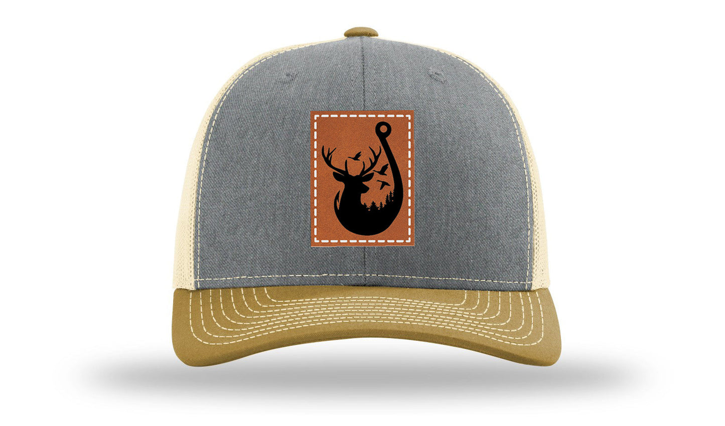 Ducks and Bucks Leather Patch Richardson 112 Hat
