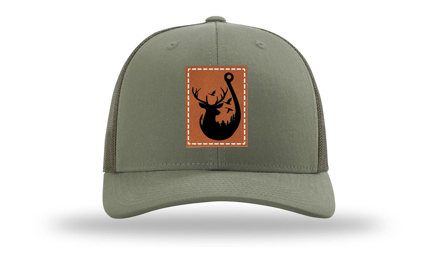 Ducks and Bucks Leather Patch Richardson 112 Hat
