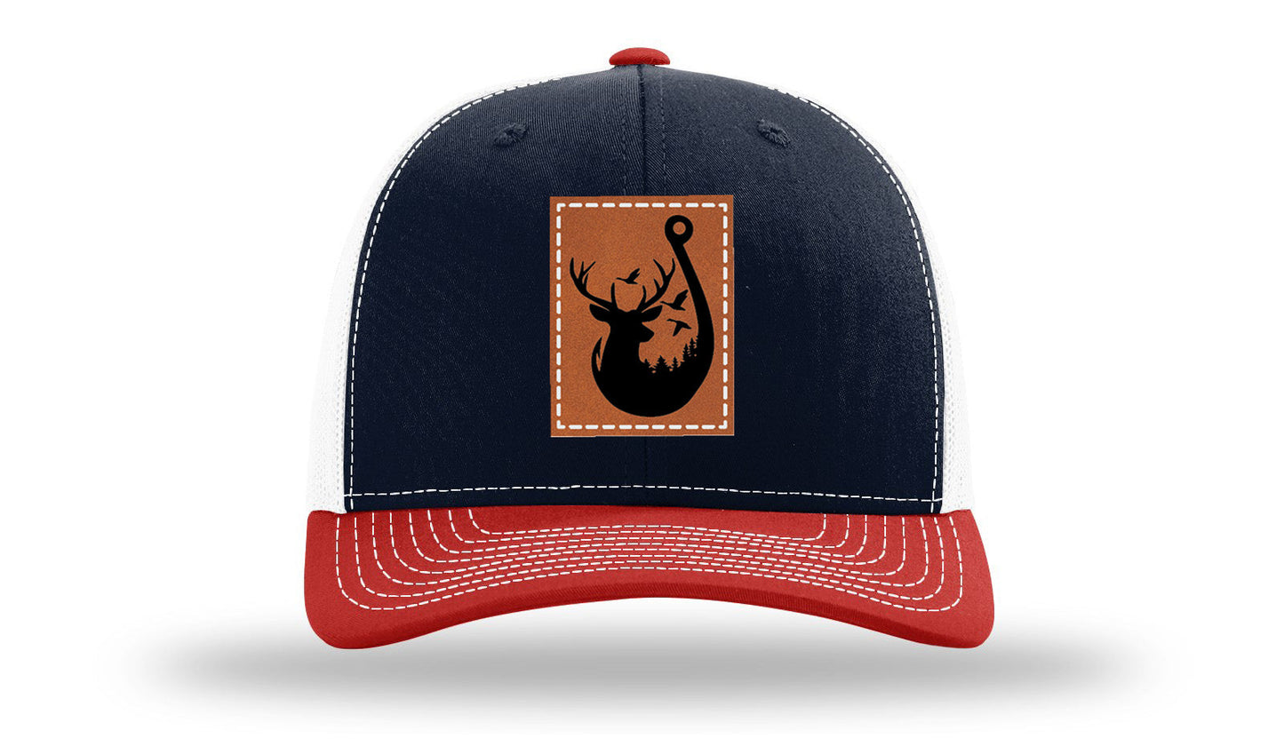 Ducks and Bucks Leather Patch Richardson 112 Hat