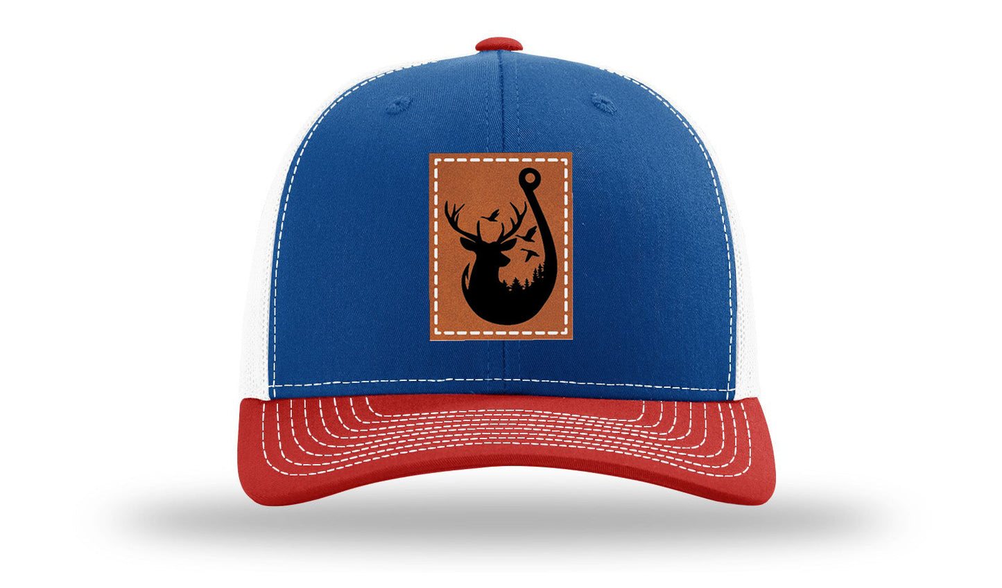Ducks and Bucks Leather Patch Richardson 112 Hat