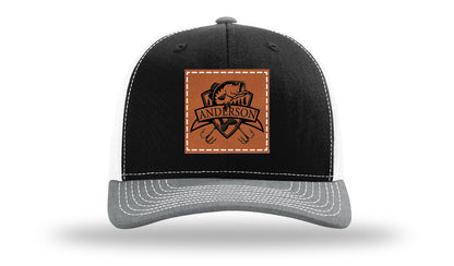 Bass Banner Leather Patch Richardson 112 Hat
