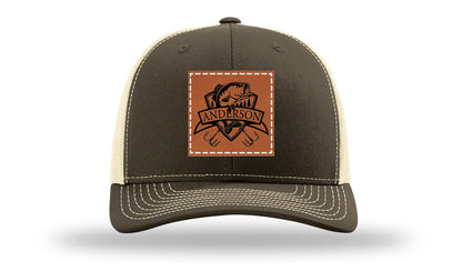 Bass Banner Leather Patch Richardson 112 Hat
