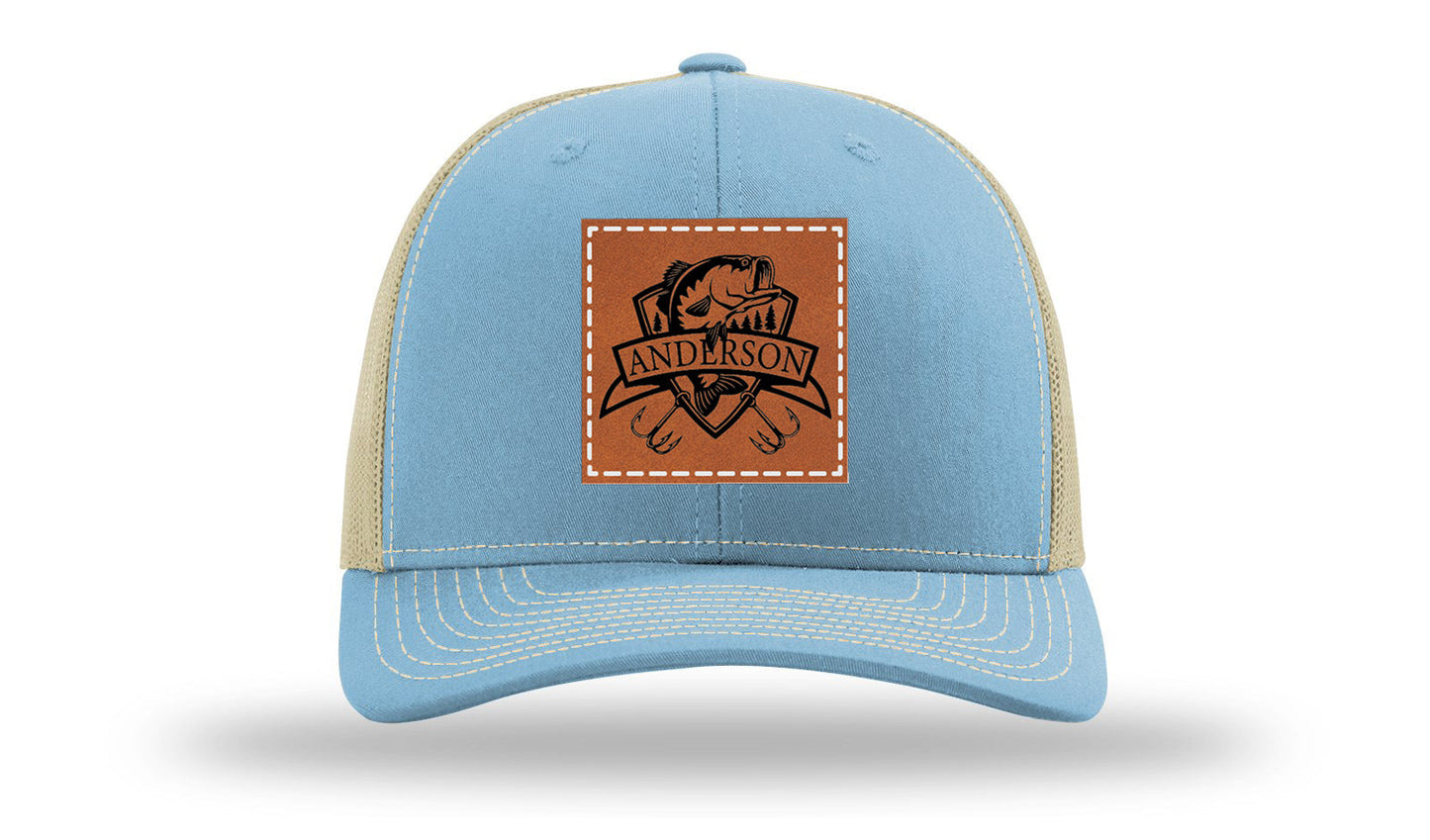 Bass Banner Leather Patch Richardson 112 Hat