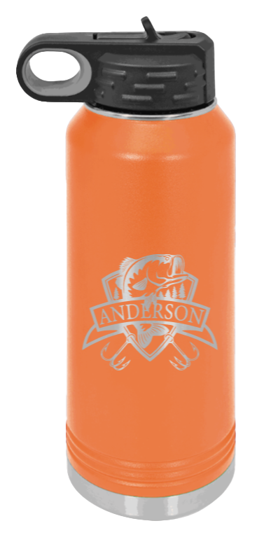 Bass Banner - 32oz Water Bottle- Orange