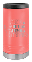 Load image into Gallery viewer, Camo and Bucks Laser Engraved Slim Can Insulated Koosie
