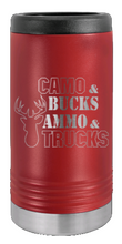 Load image into Gallery viewer, Camo and Bucks Laser Engraved Slim Can Insulated Koosie

