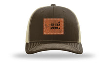 Load image into Gallery viewer, Camo and Bucks Leather Patch Richardson 112 Hat
