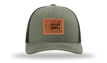 Load image into Gallery viewer, Camo and Bucks Leather Patch Richardson 112 Hat
