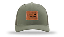 Load image into Gallery viewer, Camo and Bucks Leather Patch Richardson 112 Hat
