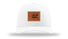 Load image into Gallery viewer, Camo and Bucks Leather Patch Richardson 112 Hat
