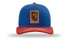 Load image into Gallery viewer, Bass Flag Leather Patch Richardson 112 Hat
