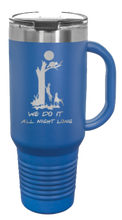 Load image into Gallery viewer, Coon Hunting 40oz Handle Mug Laser Engraved
