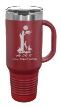 Load image into Gallery viewer, Coon Hunting 40oz Handle Mug Laser Engraved
