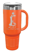 Load image into Gallery viewer, Coon Hunting 40oz Handle Mug Laser Engraved
